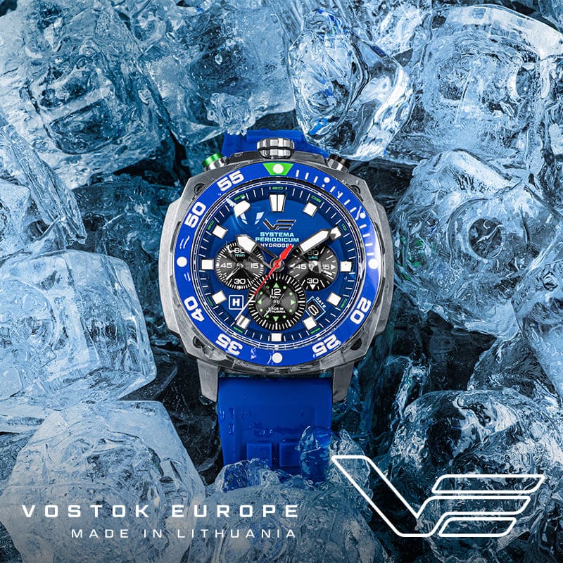 Vostok Europe Systema Periodicum 'Hydrogen' Chronograph VK67-650A720